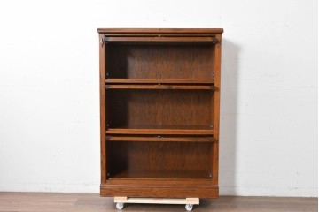 中古　三越家具(現カントリーハウス)　Brugge(ブルージュ)　フラップ扉の3段ブックケース　(R-087234)