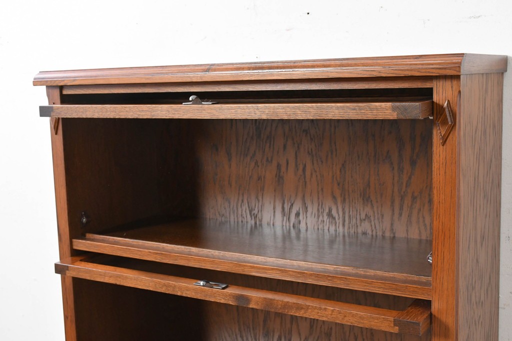 中古　三越家具(現カントリーハウス)　Brugge(ブルージュ)　フラップ扉の3段ブックケース　(R-087234)