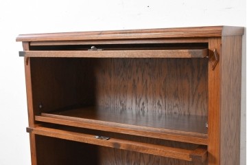 中古　三越家具(現カントリーハウス)　Brugge(ブルージュ)　フラップ扉の3段ブックケース　(R-087234)