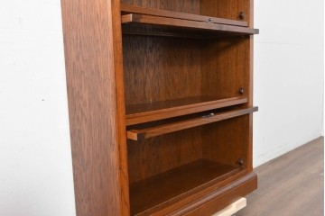 中古　三越家具(現カントリーハウス)　Brugge(ブルージュ)　フラップ扉の3段ブックケース　(R-087234)