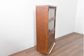 中古　三越家具(現カントリーハウス)　Brugge(ブルージュ)　フラップ扉の3段ブックケース　(R-087234)