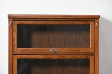 中古　三越家具(現カントリーハウス)　Brugge(ブルージュ)　フラップ扉の3段ブックケース　(R-087234)