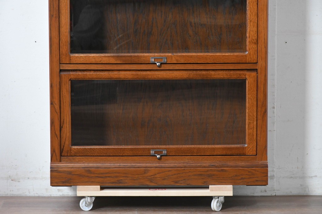 中古　三越家具(現カントリーハウス)　Brugge(ブルージュ)　フラップ扉の3段ブックケース　(R-087234)