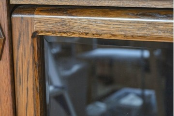 中古　三越家具(現カントリーハウス)　Brugge(ブルージュ)　フラップ扉の3段ブックケース　(R-087234)