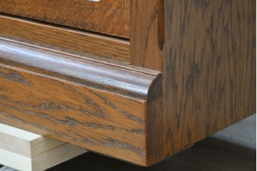 中古　三越家具(現カントリーハウス)　Brugge(ブルージュ)　フラップ扉の3段ブックケース　(R-087234)