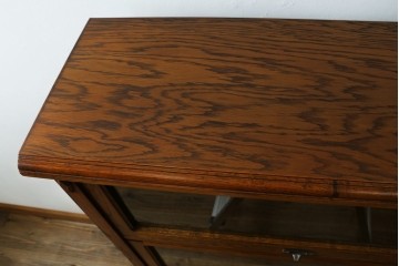中古　三越家具　COUNTRY HOUSE(カントリーハウス)　Brugge(ブルージュ)　フラップ扉の3段ブックケース　(R-087234)