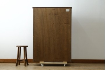 中古　三越家具　COUNTRY HOUSE(カントリーハウス)　Brugge(ブルージュ)　フラップ扉の3段ブックケース　(R-087234)