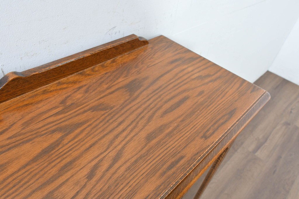 中古　希少な廃番品!　三越家具(現カントリーハウス)　Brugge(ブルージュ)　アーチガラス扉と装飾金具が美しいキャビネット　(R-087235)