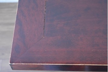 中古　国産職人手作り　深みのある赤褐色の木色が美しいライティングビューロー (R-087236)