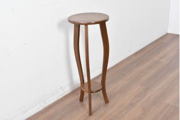 中古　カントリーハウス　優美な曲線脚のサイドテーブル　(R-087237)