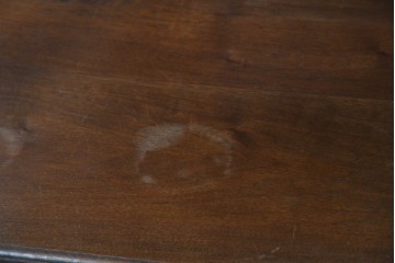 イギリスアンティーク　ソリッドウォールナット　優雅な曲線を描く猫脚のキャビネット　(R-087240)