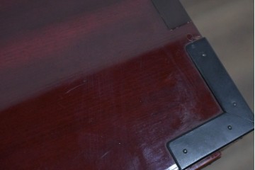 中古　美品　岩谷堂箪笥　特注!　無垢材仕様　欅(ケヤキ)材　重厚な金具の存在感が際立つ木地呂塗りの車箪笥　定価推定約150万円以上　(R-087241)