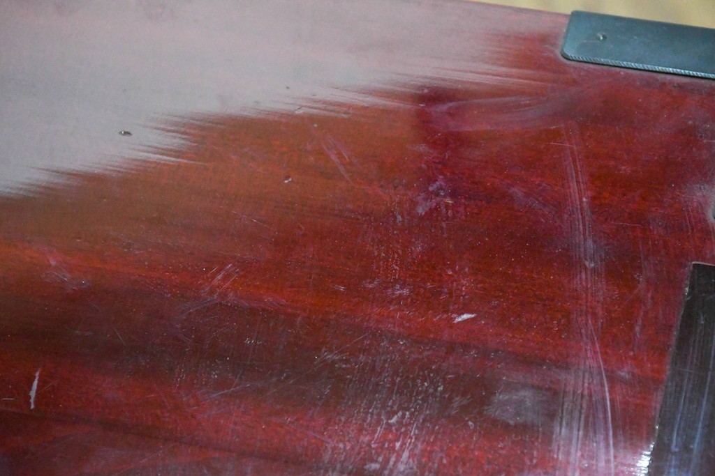 中古　美品　岩谷堂箪笥　特注!　無垢材仕様　欅(ケヤキ)材　重厚な金具の存在感が際立つ木地呂塗りの車箪笥　定価推定約150万円以上　(R-087241)