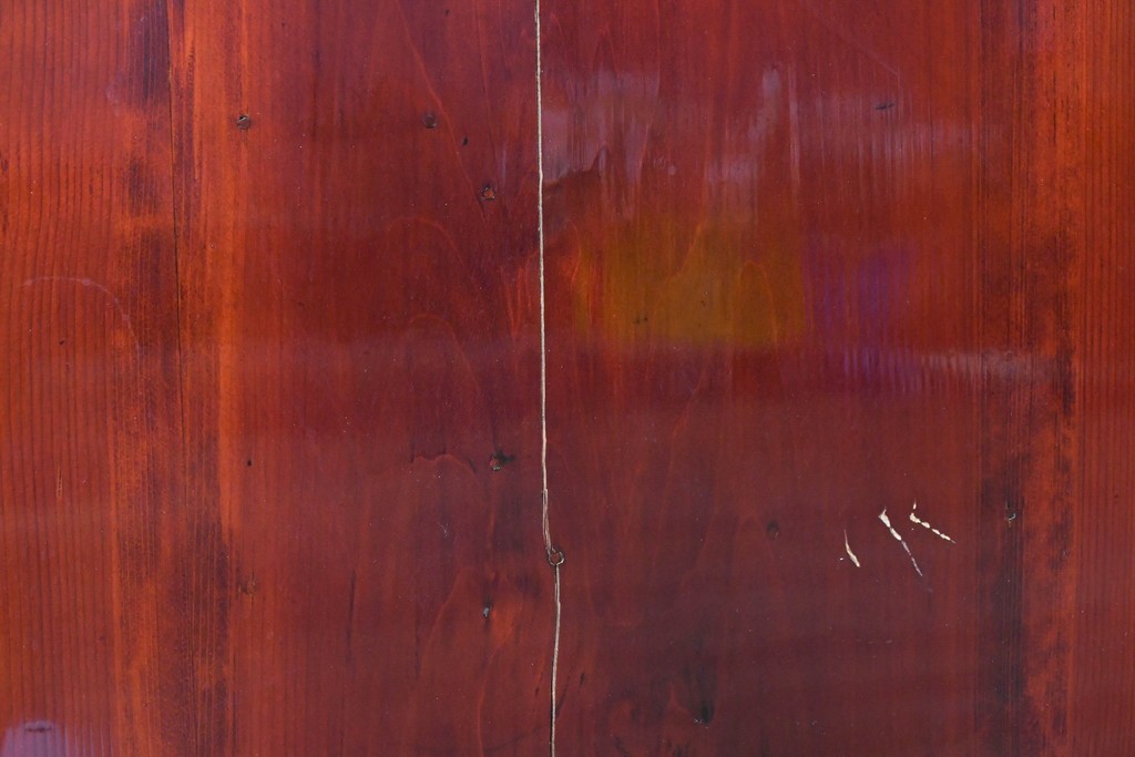 中古　美品　岩谷堂箪笥　特注!　無垢材仕様　欅(ケヤキ)材　重厚な金具の存在感が際立つ木地呂塗りの車箪笥　定価推定約150万円以上　(R-087241)