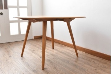 イギリスビンテージ　ERCOL(アーコール)　シンプルで扱いやすいドロップリーフテーブル　(R-087245)