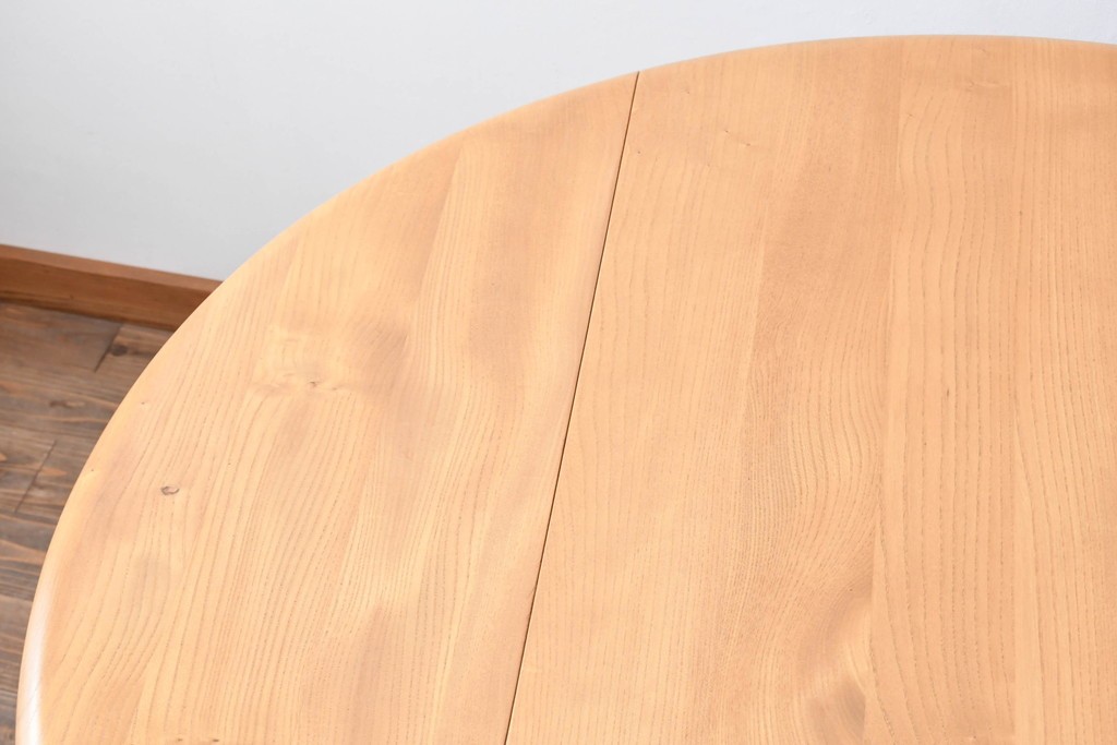 イギリスビンテージ　ERCOL(アーコール)　シンプルで扱いやすいドロップリーフテーブル　(R-087245)