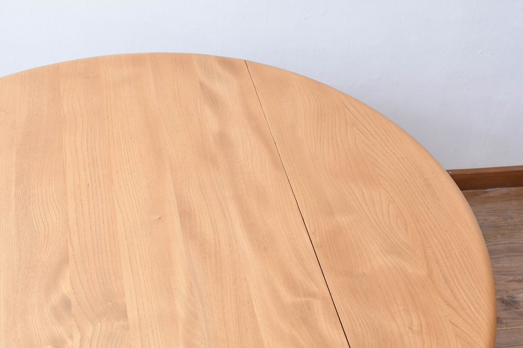 イギリスビンテージ　ERCOL(アーコール)　シンプルで扱いやすいドロップリーフテーブル　(R-087245)