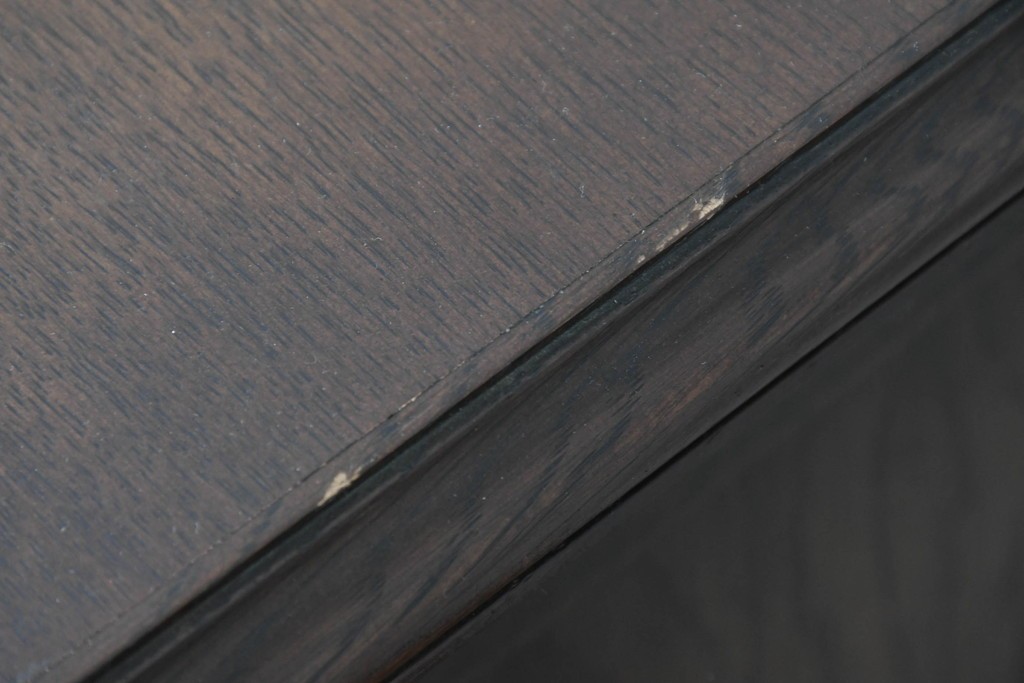 和製ヴィンテージ　国産　ナラ材　収納力に優れた使い勝手の良い両袖デスク　(R-087246)