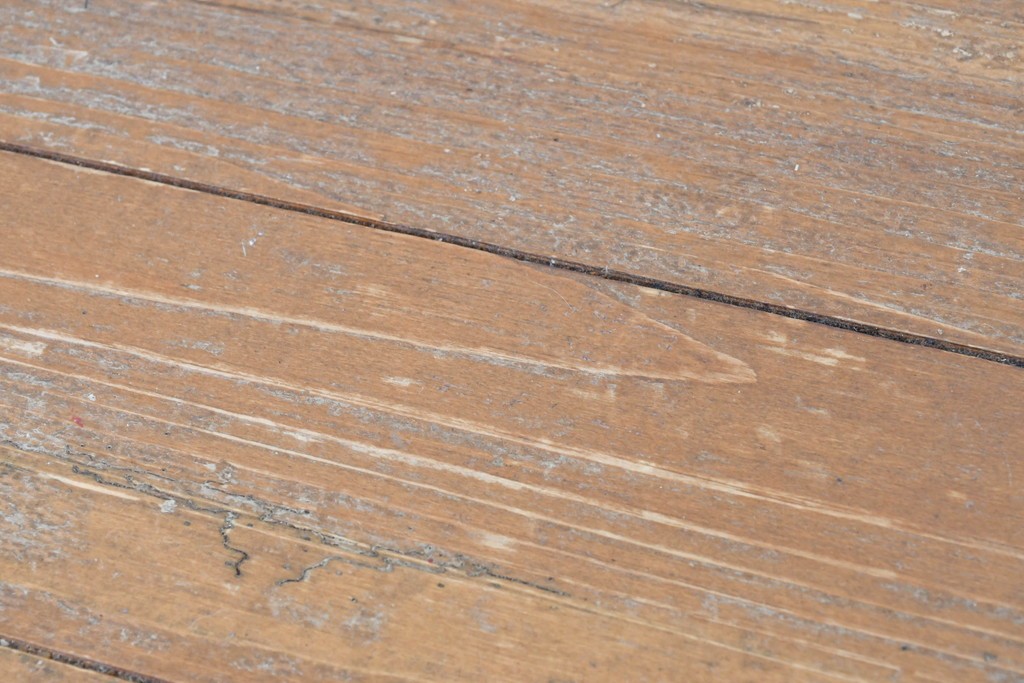 中古　アメリカ　ETHAN ALLEN(イーセンアーレン)　アメリカンカントリー　アンティーク調の素朴な風合いが魅力のエクステンションテーブル　(R-087247)