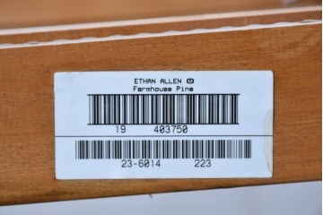 中古　アメリカ　ETHAN ALLEN(イーセンアーレン)　アメリカンカントリー　アンティーク調の素朴な風合いが魅力のエクステンションテーブル　(R-087247)