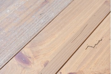 中古　アメリカ　ETHAN ALLEN(イーセンアーレン)　アメリカンカントリー　アンティーク調の素朴な風合いが魅力のエクステンションテーブル　(R-087247)