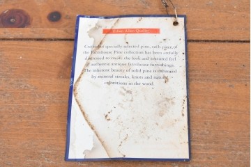 中古　アメリカ　ETHAN ALLEN(イーセンアーレン)　アメリカンカントリー　アンティーク調の素朴な風合いが魅力のエクステンションテーブル　(R-087247)