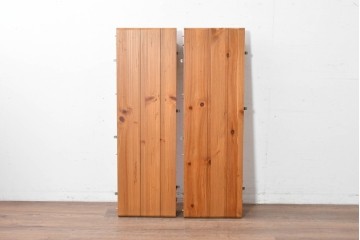 中古　アメリカ　ETHAN ALLEN(イーセンアーレン)　アメリカンカントリー　アンティーク調の素朴な風合いが魅力のエクステンションテーブル　(R-087247)