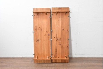 中古　アメリカ　ETHAN ALLEN(イーセンアーレン)　アメリカンカントリー　アンティーク調の素朴な風合いが魅力のエクステンションテーブル　(R-087247)