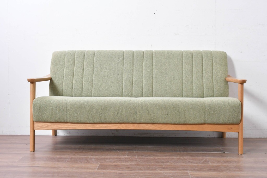 中古　美品　浜本工芸　S-1000　オーク材　ナチュラルなリビングチェア　(R-087251)