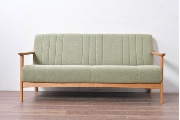 中古　美品　浜本工芸　S-1000　オーク材　ナチュラルなリビングチェア　(R-087251)