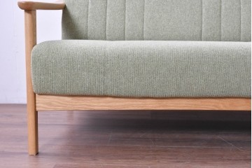 中古　美品　浜本工芸　S-1000　オーク材　ナチュラルなリビングチェア　(R-087251)