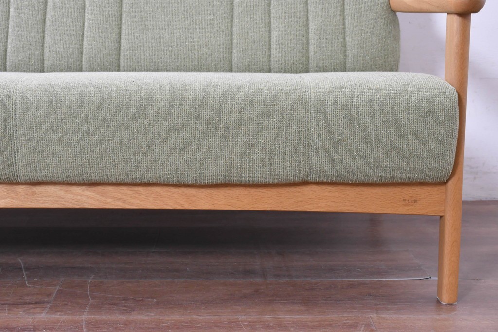 中古　美品　浜本工芸　S-1000　オーク材　ナチュラルなリビングチェア　(R-087251)