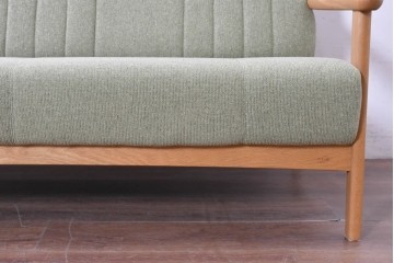 中古　美品　浜本工芸　S-1000　オーク材　ナチュラルなリビングチェア　(R-087251)