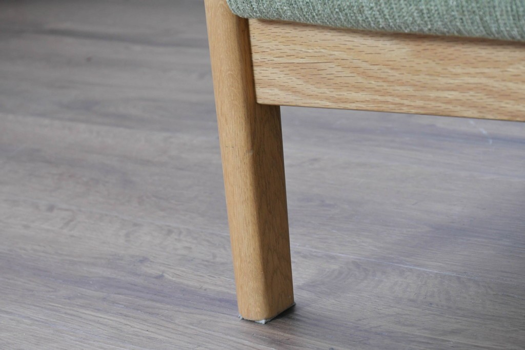 中古　美品　浜本工芸　S-1000　オーク材　ナチュラルなリビングチェア　(R-087251)