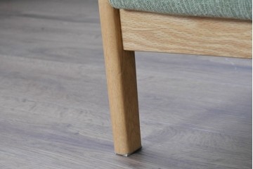 中古　美品　浜本工芸　S-1000　オーク材　ナチュラルなリビングチェア　(R-087251)