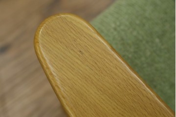 中古　美品　浜本工芸　S-1000　ナラ材　軽量コンパクトな快適2人掛けソファ　(R-087251)