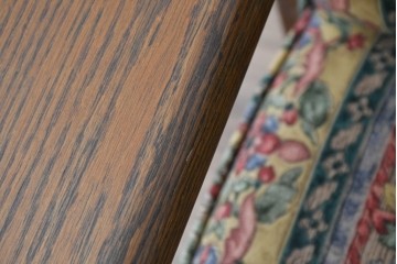 中古　三越家具　COUNTRY HOUSE(カントリーハウス)　Brugge(ブルージュ)　優雅な花鳥柄の一人掛けソファ　定価約19万円　(R-087255)