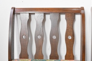 中古　カントリーハウス　Brugge(ブルージュ)　華やかな花鳥柄のラウンジチェア4脚　セット定価約41万円　(R-087256)