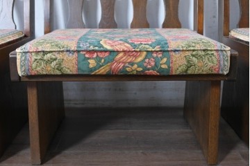 中古　カントリーハウス　Brugge(ブルージュ)　華やかな花鳥柄のラウンジチェア4脚　セット定価約41万円　(R-087256)