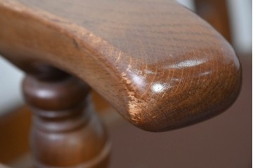 中古　美品　飛騨産業　キツツキ　穂高シリーズ　花柄とフリルが華やかな1人掛けソファ5脚セット　定価(5脚合計)約65万円　(R-087258)