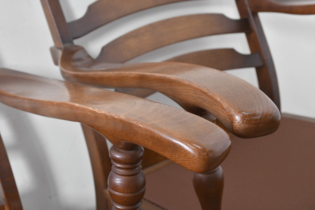 中古　美品　飛騨産業　キツツキ　穂高シリーズ　花柄とフリルが華やかな1人掛けソファ5脚セット　定価(5脚合計)約65万円　(R-087258)