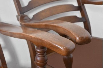 中古　美品　飛騨産業　キツツキ　穂高シリーズ　花柄とフリルが華やかな1人掛けソファ5脚セット　定価(5脚合計)約65万円　(R-087258)