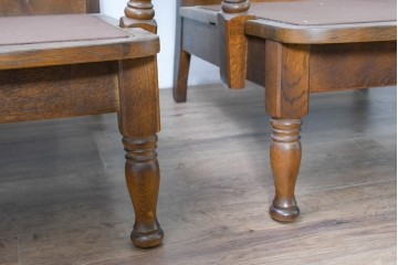 中古　美品　飛騨産業　キツツキ　穂高シリーズ　花柄とフリルが華やかな1人掛けソファ5脚セット　定価(5脚合計)約65万円　(R-087258)