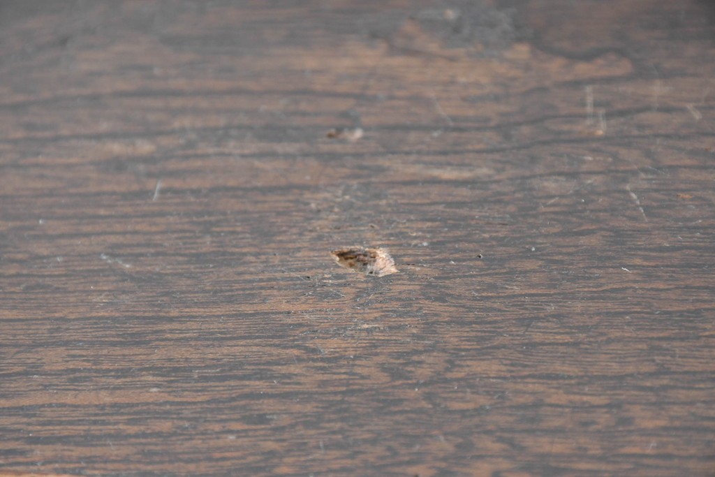 和製アンティーク　引き出しのパーケットリーがお洒落な色ガラス入り本箱　(R-087268)