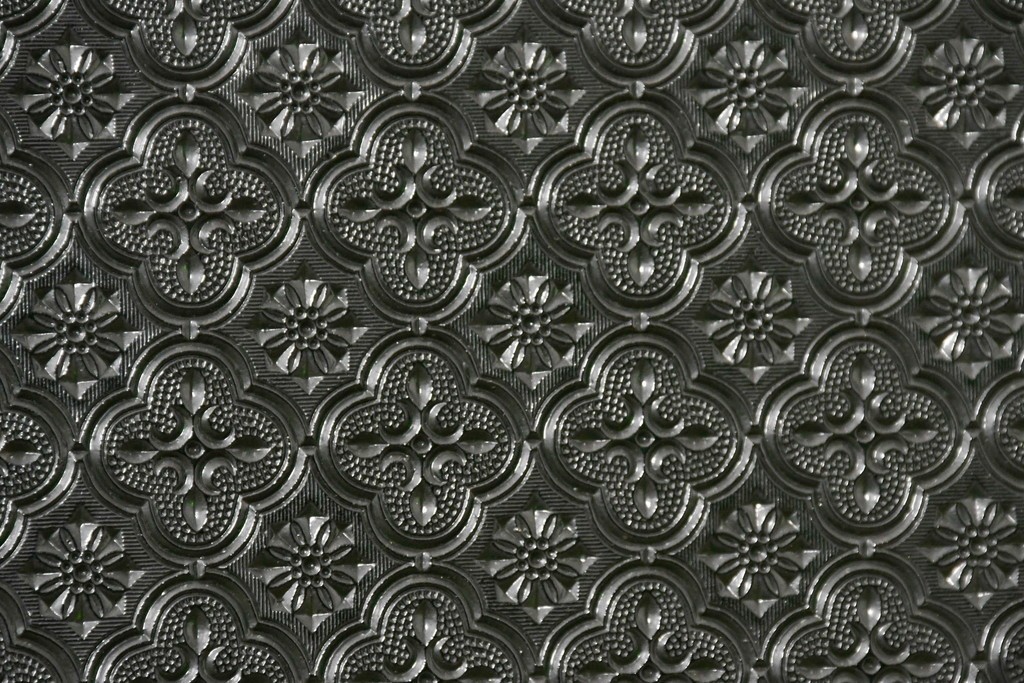 和製アンティーク　引き出しのパーケットリーがお洒落な色ガラス入り本箱　(R-087268)