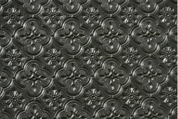 和製アンティーク　引き出しのパーケットリーがお洒落な色ガラス入り本箱　(R-087268)