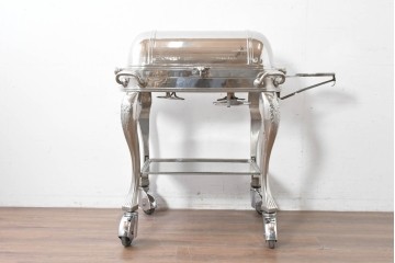 中古　美品　高級輸入品　バロック調の装飾が優雅なローストビーフワゴン　定価約130万円　(R-087269)