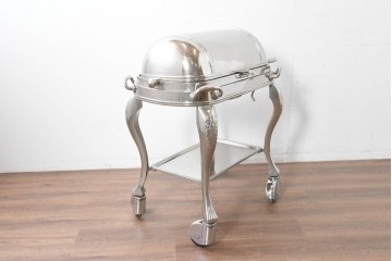 中古　美品　高級輸入品　バロック調の装飾が優雅なローストビーフワゴン　定価約130万円　(R-087269)