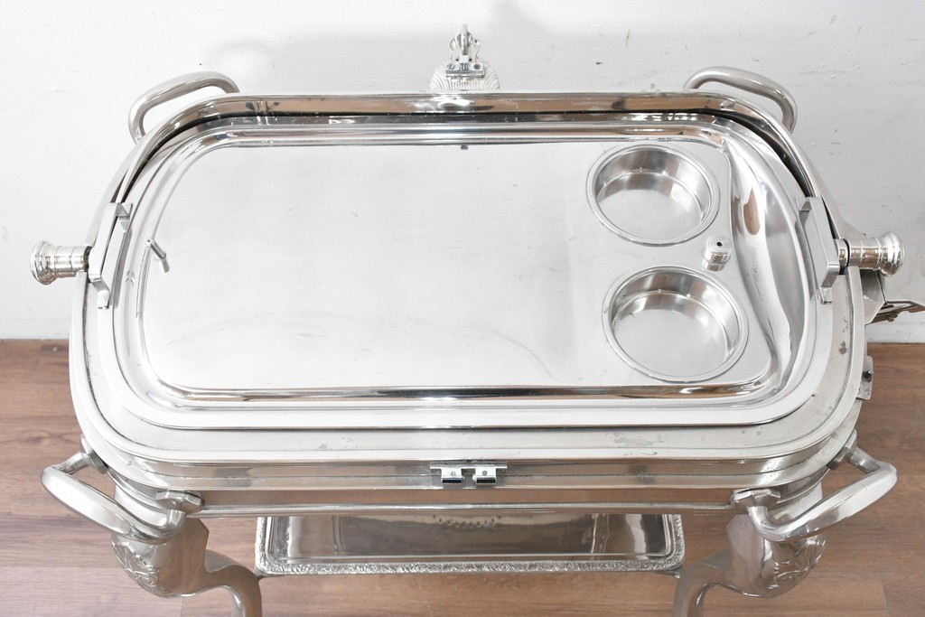 中古　美品　高級輸入品　バロック調の装飾が優雅なローストビーフワゴン　定価約130万円　(R-087269)