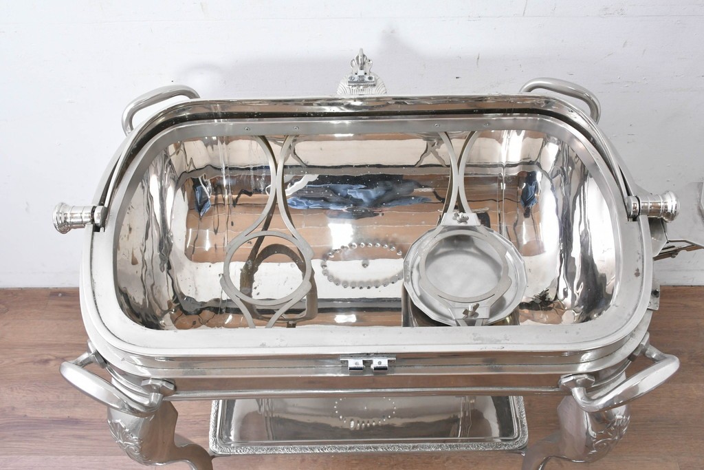 中古　美品　高級輸入品　バロック調の装飾が優雅なローストビーフワゴン　定価約130万円　(R-087269)